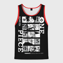 Майка-безрукавка мужская ONE PIECE Главные герои, цвет: 3D-красный