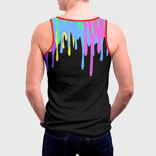 Мужская майка без рукавов ICE CREAM POP-IT / 3D-Красный – фото 4