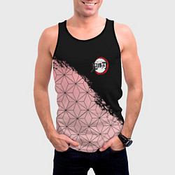 Майка-безрукавка мужская КОСТЮМ НЕЗУКО КЛИНОК РАССЕКАЮЩИЙ ДЕМОНОВ, цвет: 3D-черный — фото 2