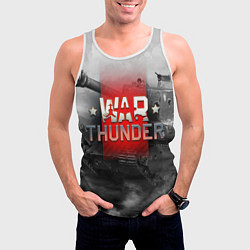 Майка-безрукавка мужская WAR THUNDER ВАР ТАНДЕР, цвет: 3D-белый — фото 2