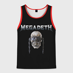 Майка-безрукавка мужская Megadeth, цвет: 3D-красный