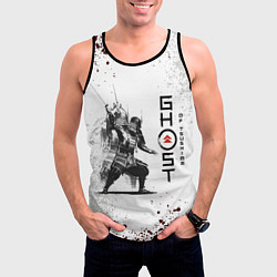 Майка-безрукавка мужская Ghost of Tsushim Призрак Цусима Z, цвет: 3D-черный — фото 2