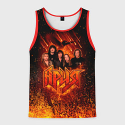 Майка-безрукавка мужская Ария в огне, цвет: 3D-красный