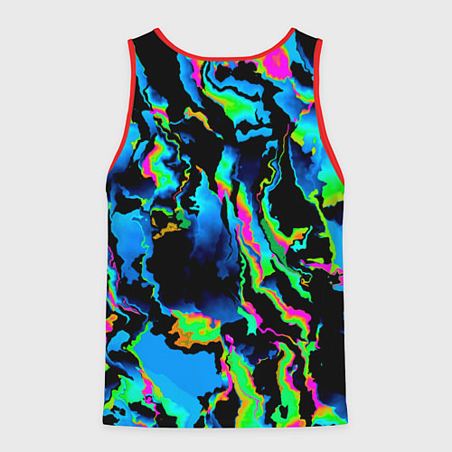 Мужская майка без рукавов Странное дерево / 3D-Красный – фото 2