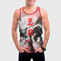 Майка-безрукавка мужская Тени умирают дважды Sekiro shadows die twice Z, цвет: 3D-красный — фото 2