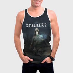 Майка-безрукавка мужская СТАЛКЕР С Т А Л К Е Р 2 Z, цвет: 3D-белый — фото 2