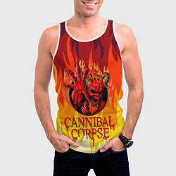 Майка-безрукавка мужская Cannibal Corpse Труп Канниба, цвет: 3D-белый — фото 2