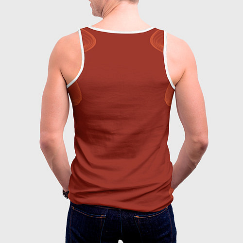 Мужская майка без рукавов HU TAO ХУ ТАО ГЕНШИН / 3D-Белый – фото 4