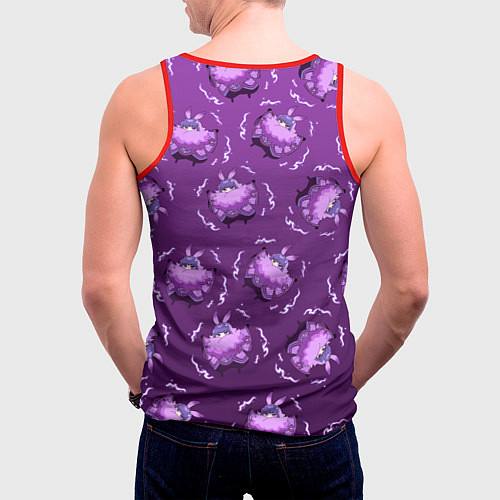 Мужская майка без рукавов БААЛ BAAL ГЕНШИН / 3D-Красный – фото 4