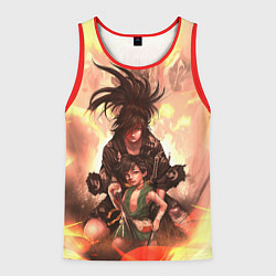 Майка-безрукавка мужская Хяккимару Такебо Дороро Z, цвет: 3D-красный