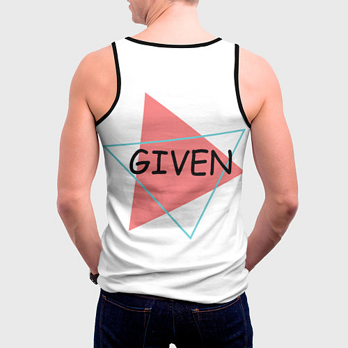 Мужская майка без рукавов Мафую Сато с треугольниками / 3D-Черный – фото 4