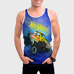 Майка-безрукавка мужская Hot Wheels Хот Вилс, цвет: 3D-белый — фото 2