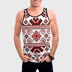 Майка-безрукавка мужская Вязанный свитер, цвет: 3D-черный — фото 2