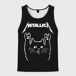 Майка-безрукавка мужская METALLICA МЕТАЛЛИКА, цвет: 3D-черный