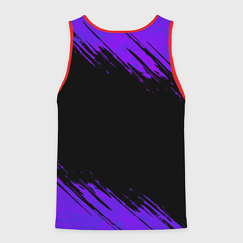 Мужская майка без рукавов Ведьма колдует над тыквой / 3D-Красный – фото 2