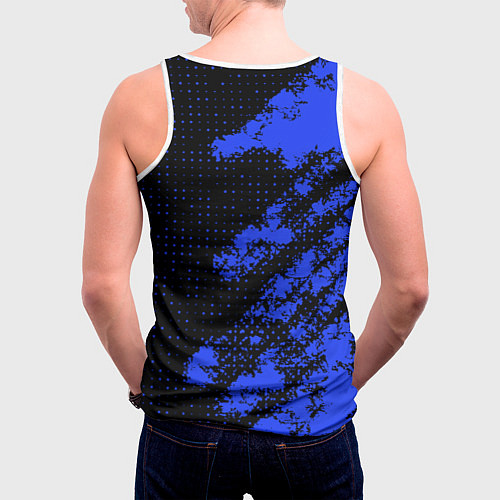 Мужская майка без рукавов SUBARU STI СУБАРИСТ / 3D-Белый – фото 4