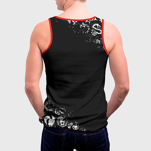 Мужская майка без рукавов 7 СМЕРТНЫХ ГРЕХОВ МЕЛОДИАС СИМВОЛ ДРАКОН / 3D-Красный – фото 4