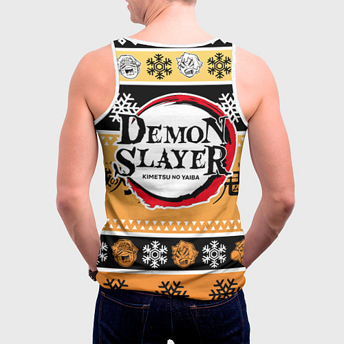 Мужская майка без рукавов ЗЕНИЦУ АГАЦУМА НОВЫЙ ГОД / 3D-Белый – фото 4