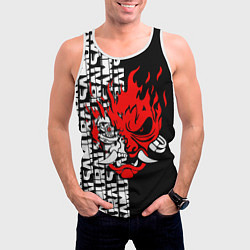 Майка-безрукавка мужская CYBERPUNK 2077: SAMURAI, цвет: 3D-белый — фото 2