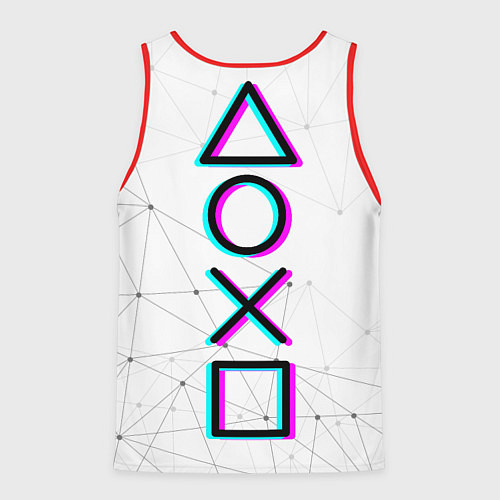 Мужская майка без рукавов Game OVER - NEON 3D / 3D-Красный – фото 2