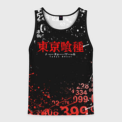 Майка-безрукавка мужская TOKYO GHOUL МИНУС 7 ТОКИЙСКИЙ ГУЛЬ 1000-7, цвет: 3D-черный