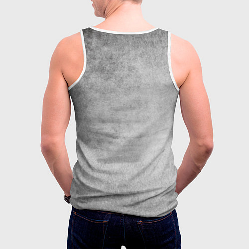 Мужская майка без рукавов Maшина Mini / 3D-Белый – фото 4