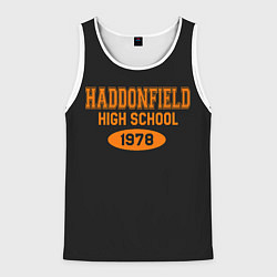 Майка-безрукавка мужская Haddonfield High School 1978, цвет: 3D-белый
