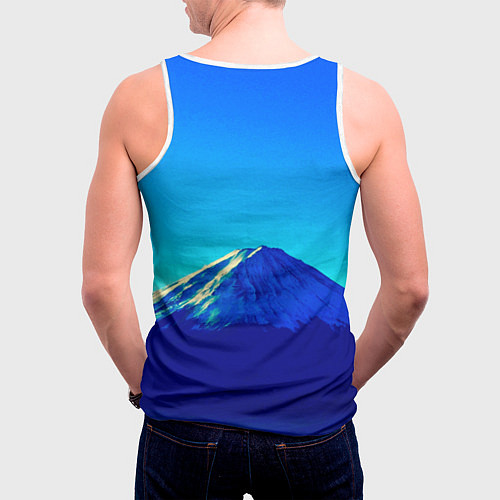 Мужская майка без рукавов Магадан герб / 3D-Белый – фото 4