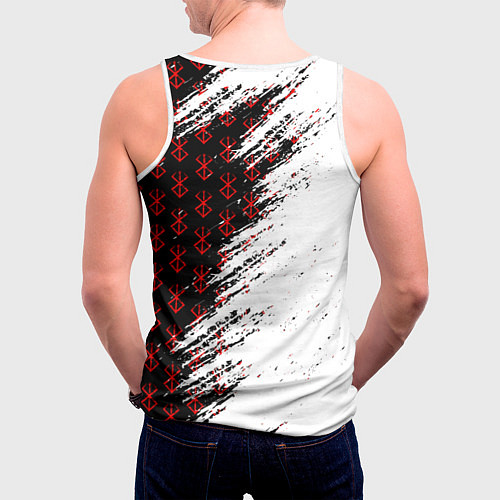 Мужская майка без рукавов Berserk Anime / 3D-Белый – фото 4
