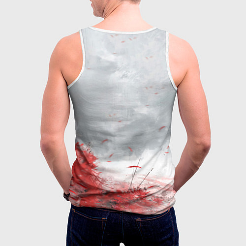 Мужская майка без рукавов Naraka BP / 3D-Белый – фото 4