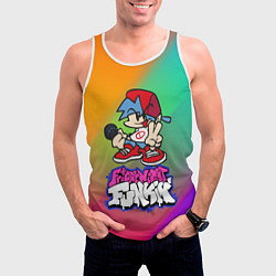 Майка-безрукавка мужская BOYFRIEND FRIDAY NIGHT FUNKIN, цвет: 3D-белый — фото 2