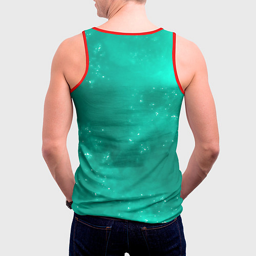 Мужская майка без рукавов ДЖИНН ИЗ МОНДШТАДТА JEAN / 3D-Красный – фото 4