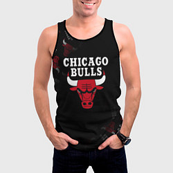 Майка-безрукавка мужская ЧИКАГО БУЛЛС БЫКИ CHICAGO BULLS, цвет: 3D-черный — фото 2