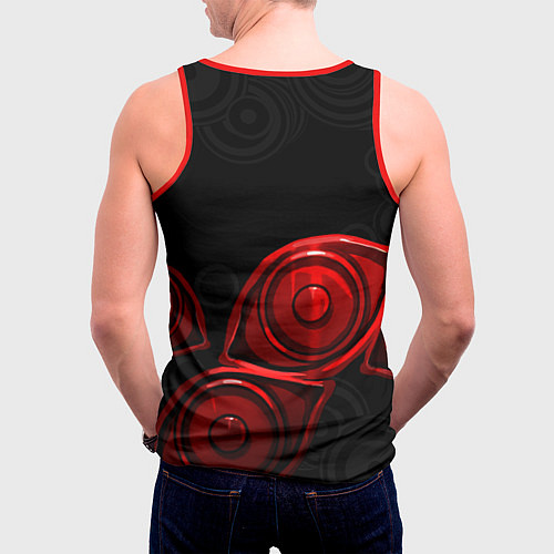 Мужская майка без рукавов Башня Бога Захард / 3D-Красный – фото 4