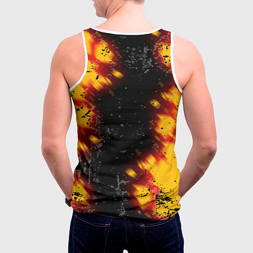 Мужская майка без рукавов Genshin Impact: Аниме / 3D-Белый – фото 4