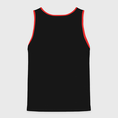 Мужская майка без рукавов FC BARCA BLACK STYLE / 3D-Красный – фото 2