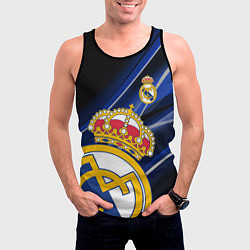 Майка-безрукавка мужская РЕАЛ МАДРИД ГЕОМЕТРИЯ СПОРТ, цвет: 3D-черный — фото 2