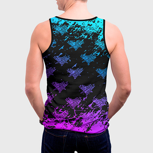 Мужская майка без рукавов Velial Squad neon / 3D-Черный – фото 4