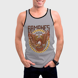 Майка-безрукавка мужская Ramones Eagle, цвет: 3D-черный — фото 2