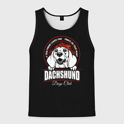 Мужская майка без рукавов Такса Dachshund