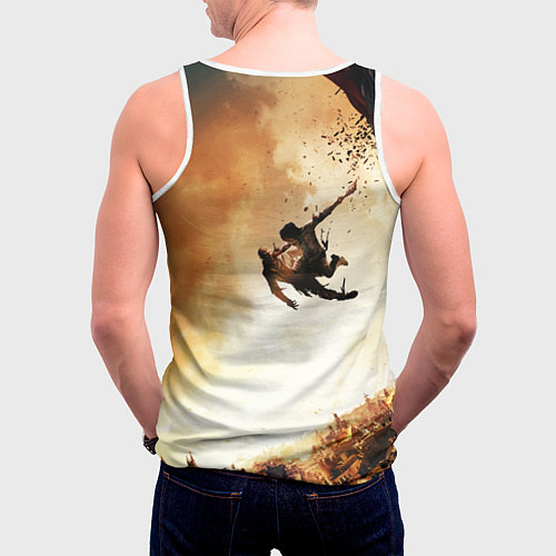 Мужская майка без рукавов DYING LIGHT 2 НОВЫЙ МИР / 3D-Белый – фото 4