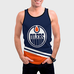 Майка-безрукавка мужская Edmonton Oilers Эдмонтон Ойлерз, цвет: 3D-черный — фото 2