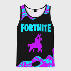 Майка-безрукавка мужская FORTNITE MARSHMELLO NEON НЕОН, цвет: 3D-черный