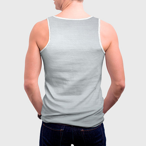 Мужская майка без рукавов Серые Рыцари цвет ордена / 3D-Белый – фото 4