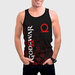 Майка-безрукавка мужская GOD OF WAR HEROES ГЕРОИ, цвет: 3D-черный — фото 2