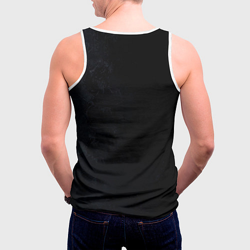Мужская майка без рукавов One Punch-Man эпичный Гароу / 3D-Белый – фото 4