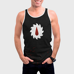 Майка-безрукавка мужская Расчленители цвет ордена, цвет: 3D-белый — фото 2