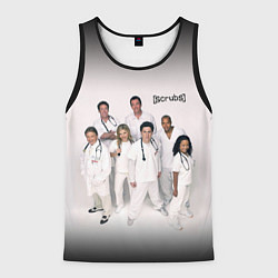 Мужская майка без рукавов SCRUBS in white