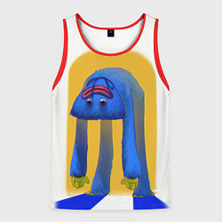 Майка-безрукавка мужская Poppy Playtime: Huggy Wuggy, цвет: 3D-красный