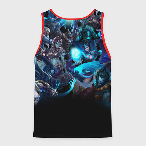 Мужская майка без рукавов LEAGUE OF LEGENDS ЛИГА ЛЕГЕНД ГЕРОИ / 3D-Красный – фото 2